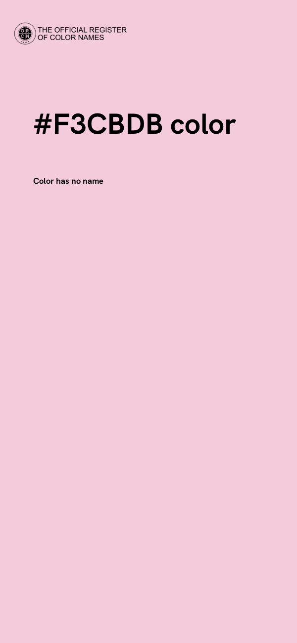 #F3CBDB color image