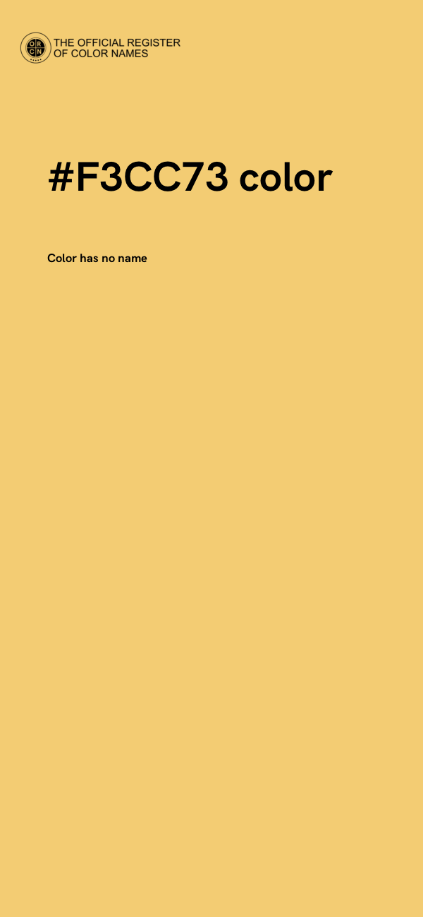 #F3CC73 color image