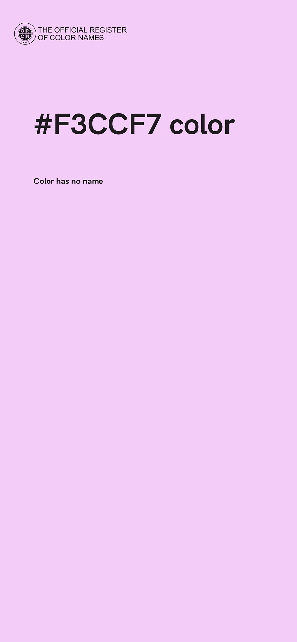 #F3CCF7 color image