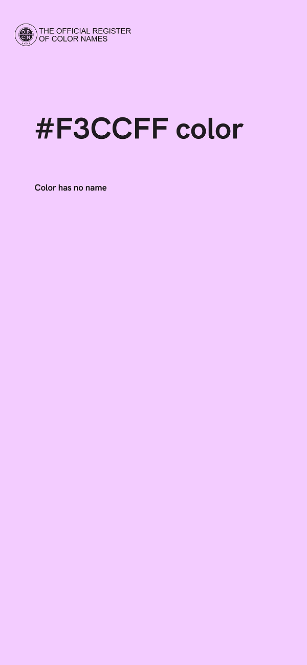 #F3CCFF color image