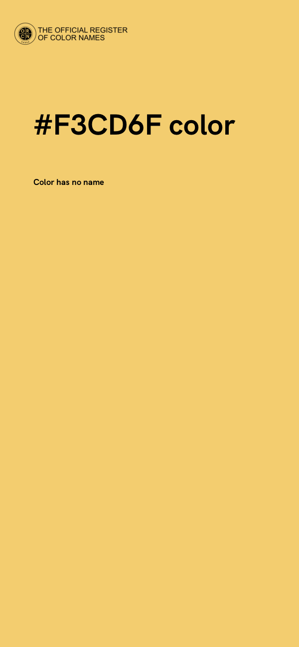 #F3CD6F color image