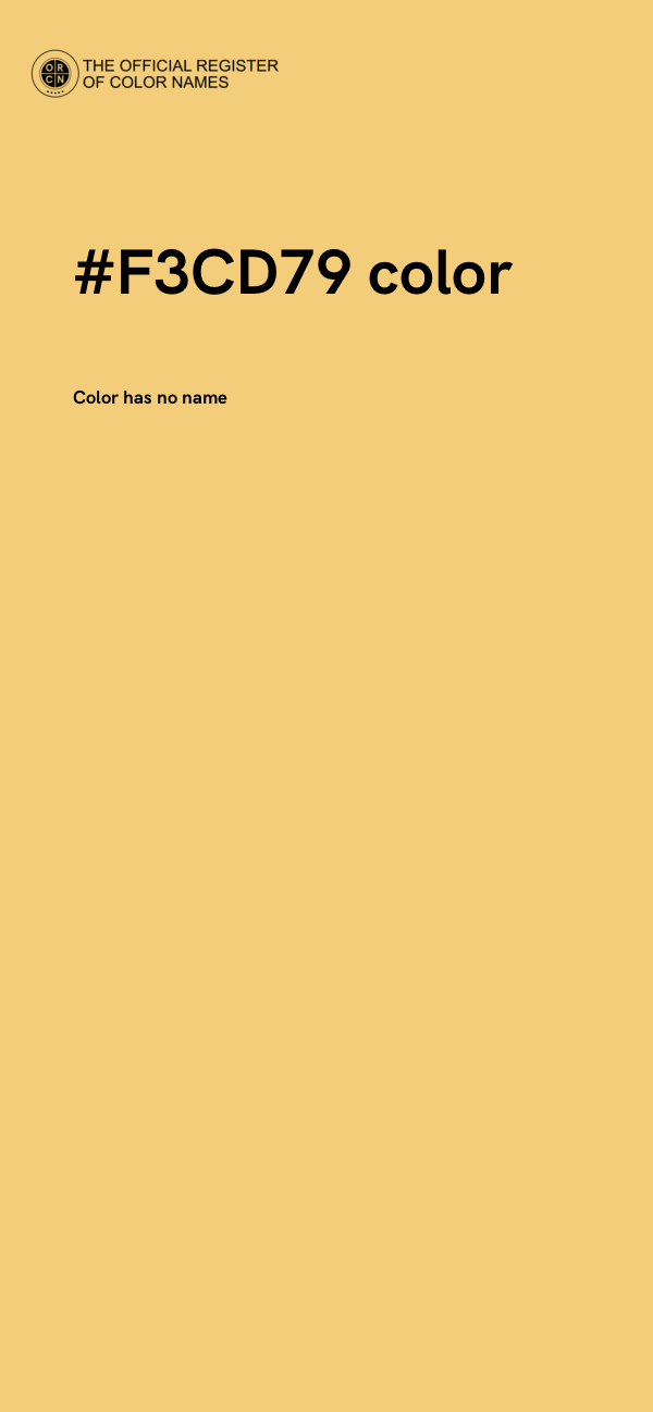 #F3CD79 color image