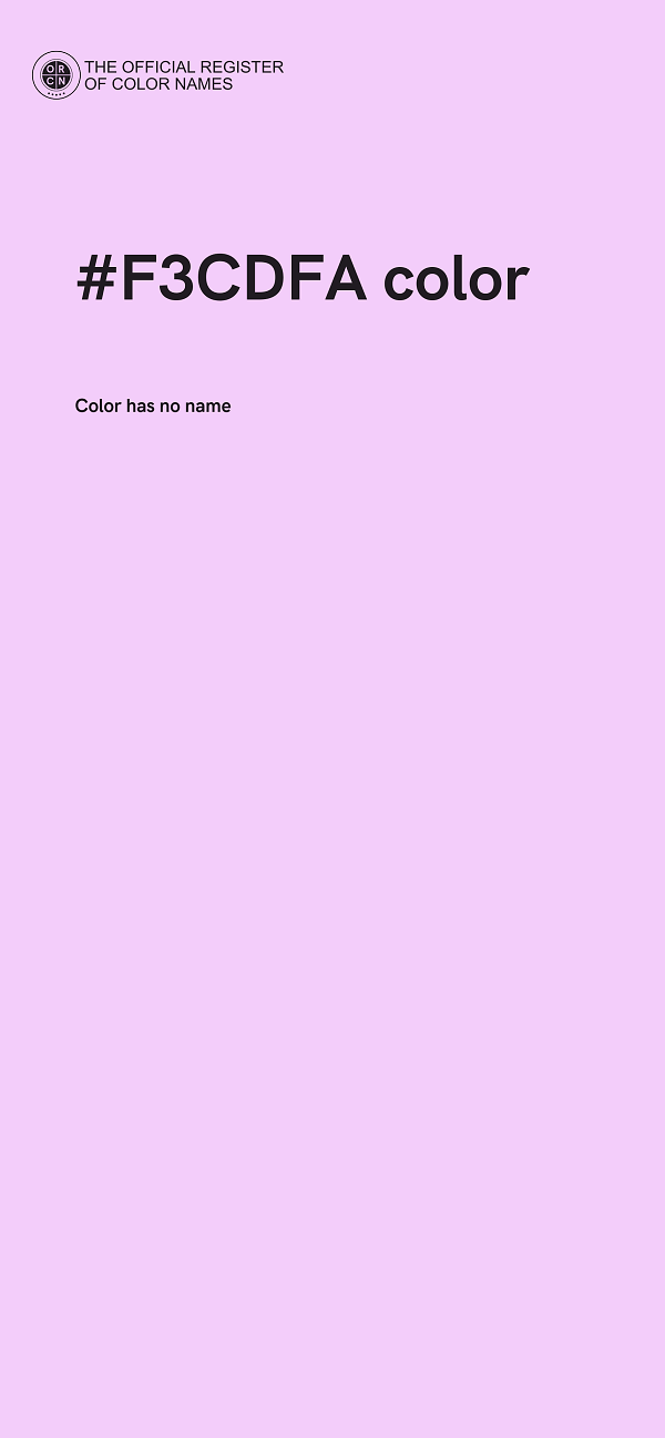 #F3CDFA color image