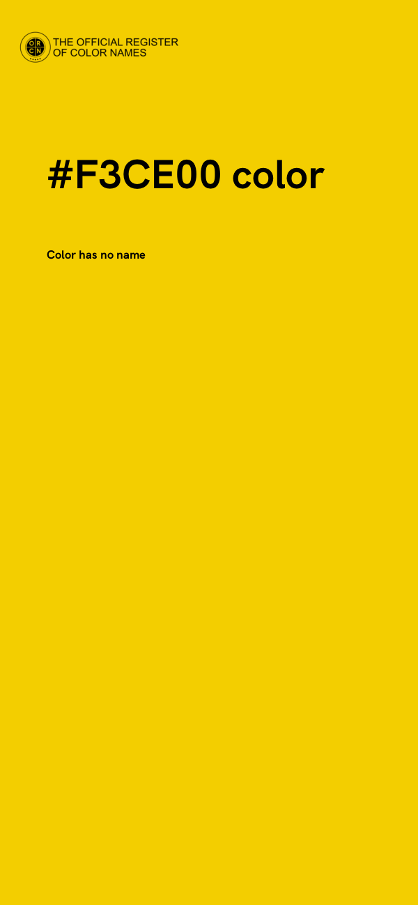 #F3CE00 color image