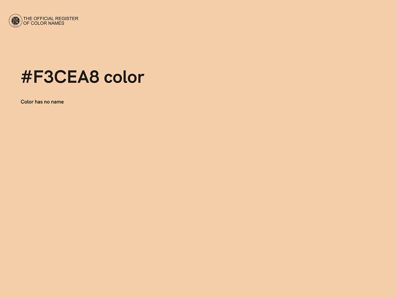 #F3CEA8 color image