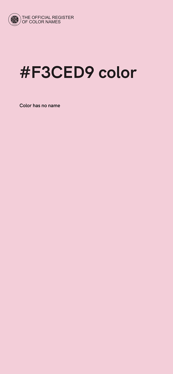 #F3CED9 color image