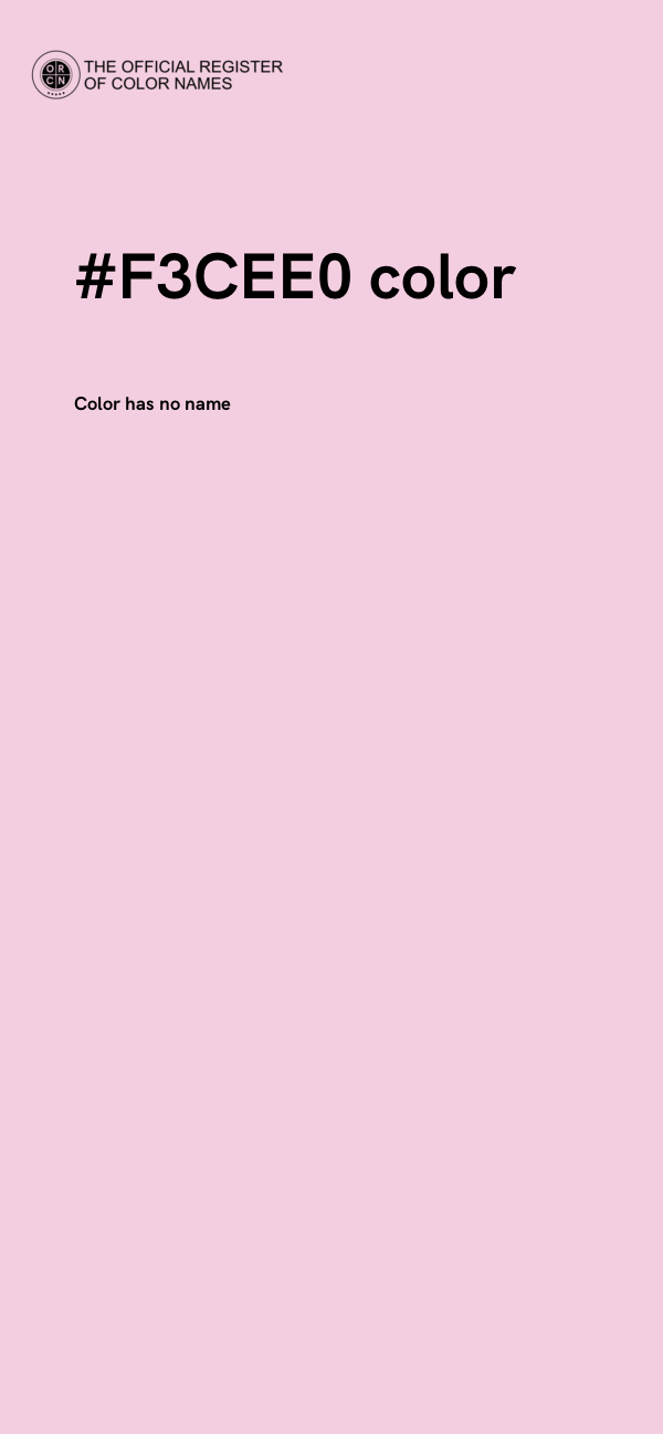 #F3CEE0 color image