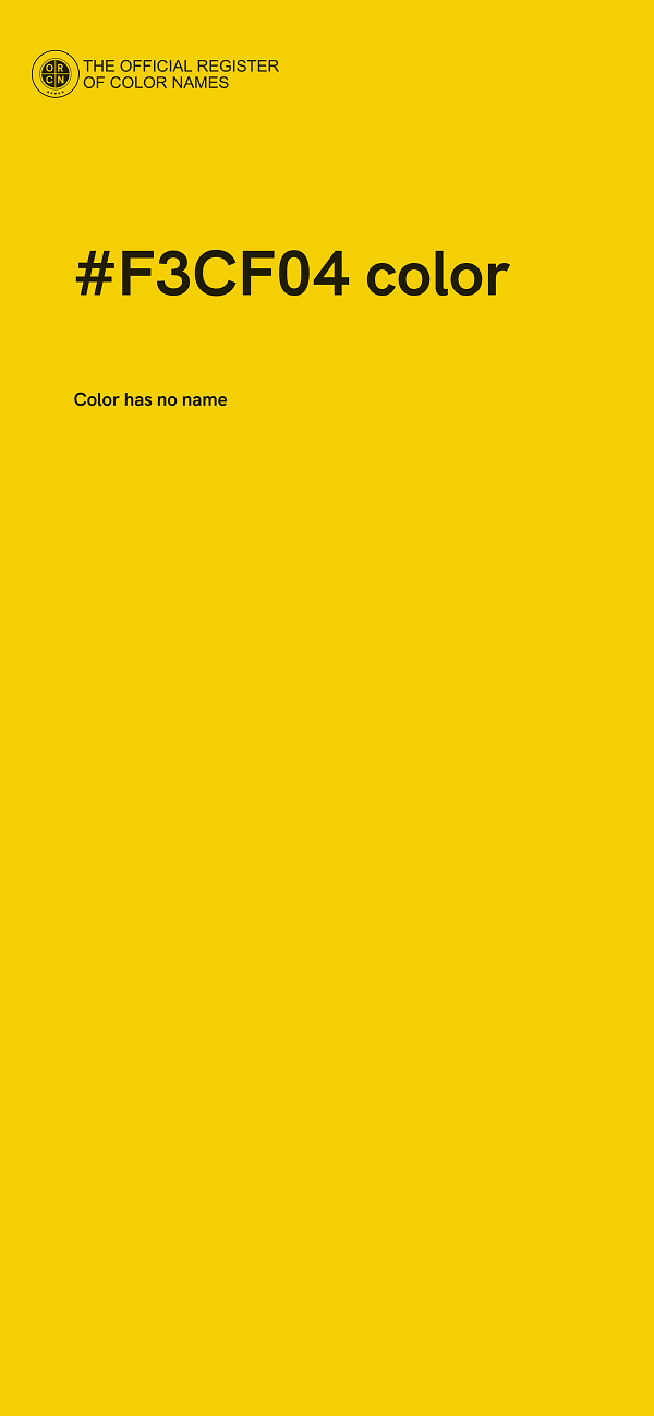 #F3CF04 color image