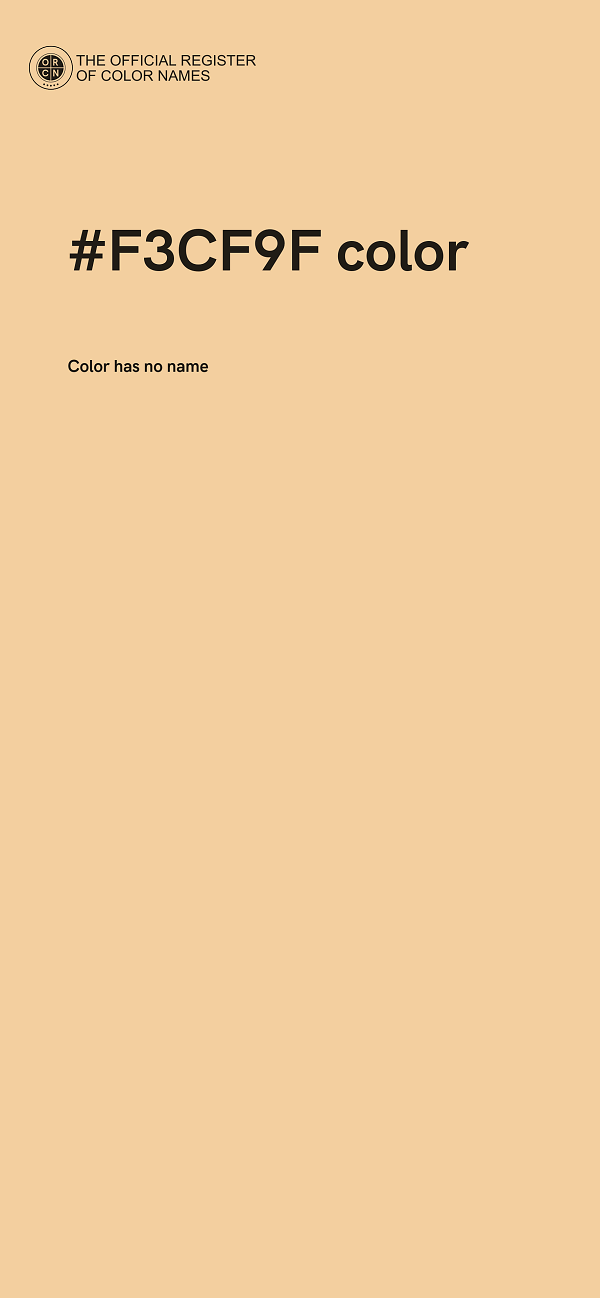 #F3CF9F color image