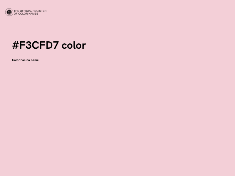 #F3CFD7 color image