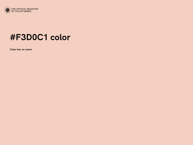 #F3D0C1 color image