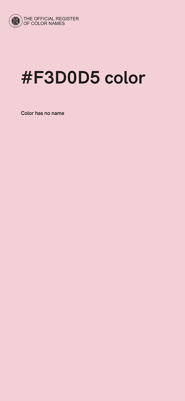 #F3D0D5 color image