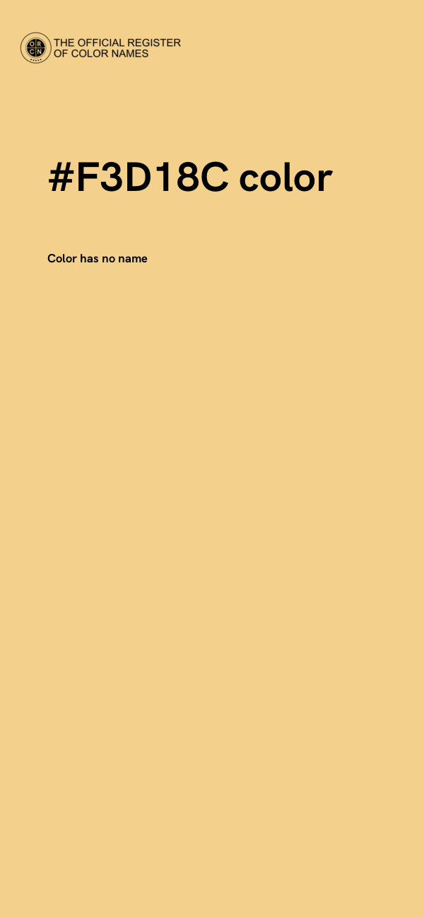 #F3D18C color image