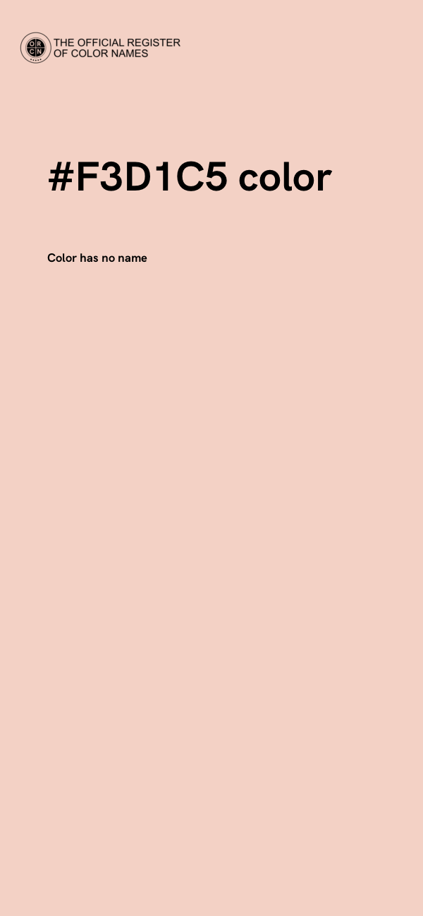 #F3D1C5 color image
