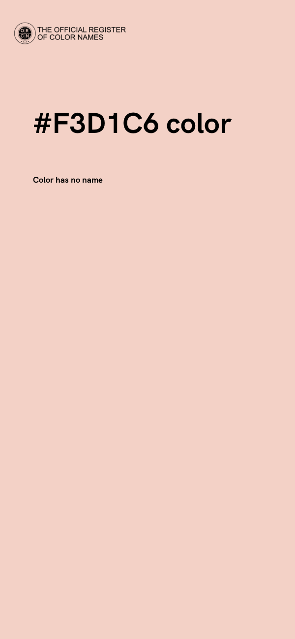 #F3D1C6 color image