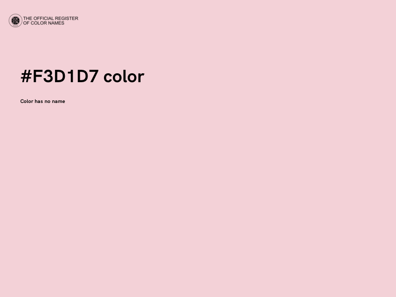 #F3D1D7 color image