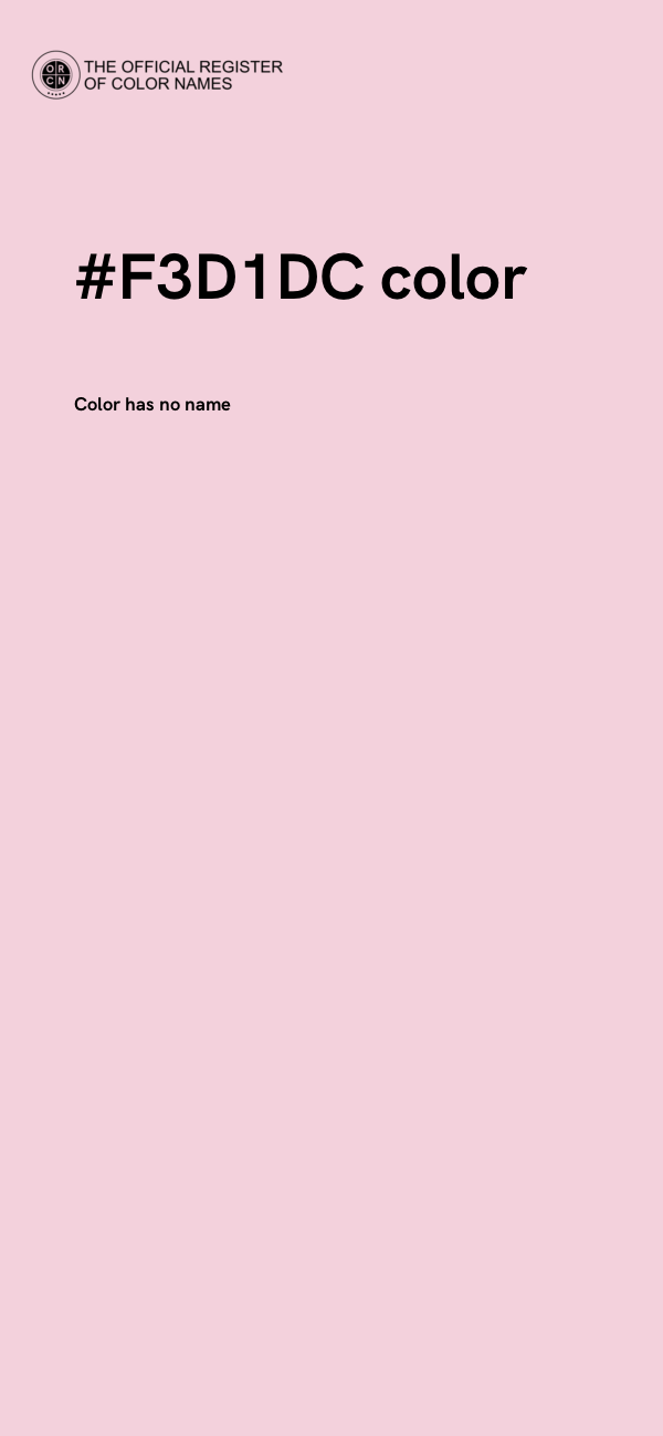 #F3D1DC color image