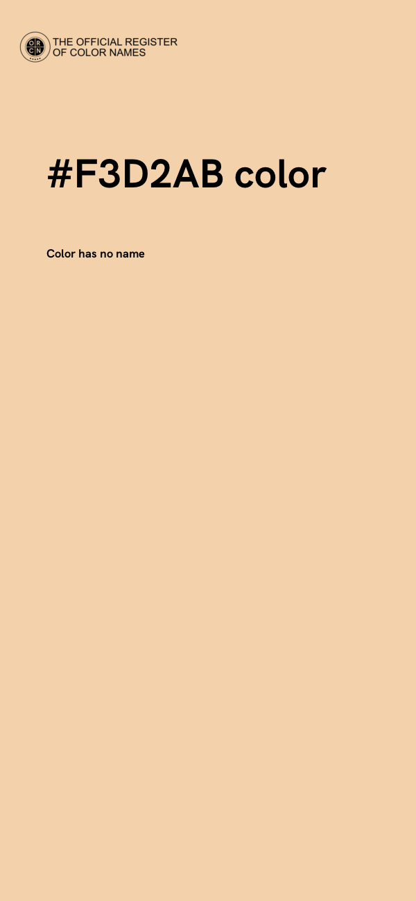 #F3D2AB color image