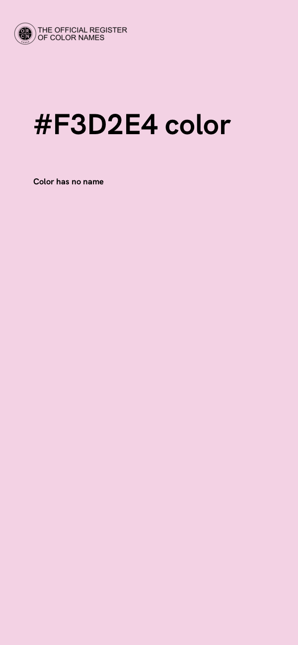 #F3D2E4 color image