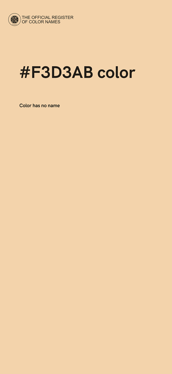 #F3D3AB color image