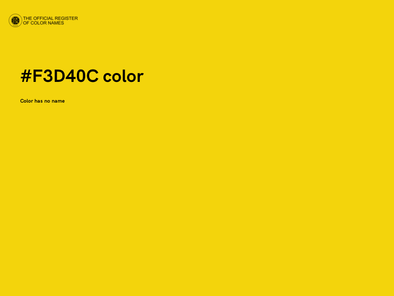 #F3D40C color image