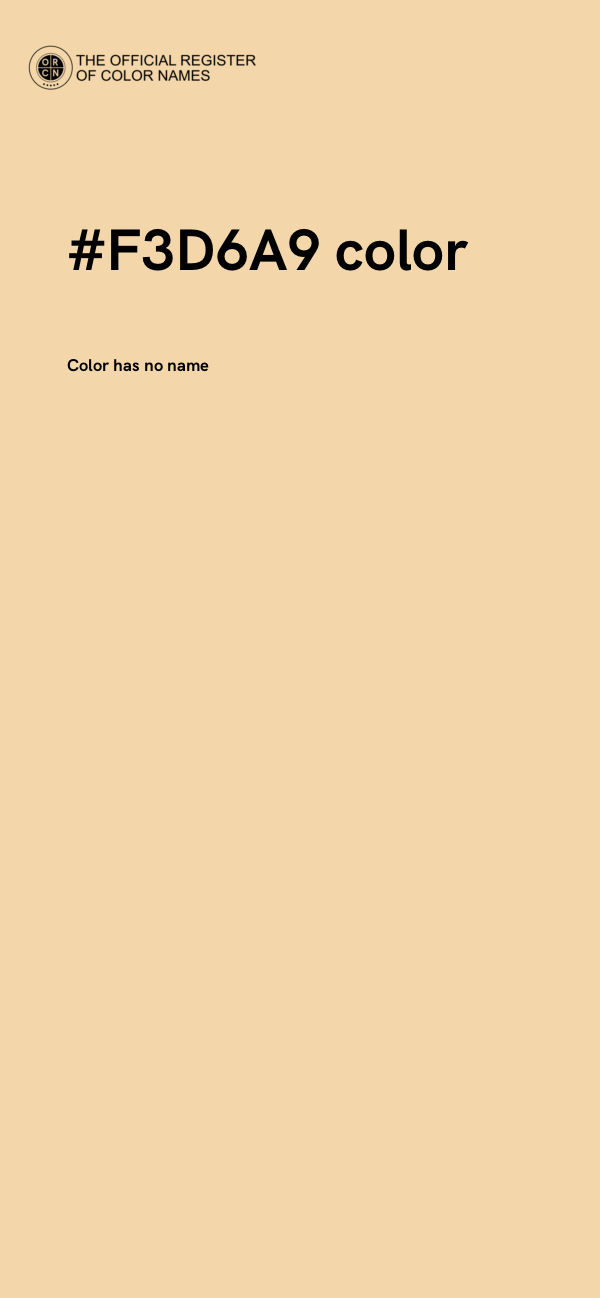 #F3D6A9 color image