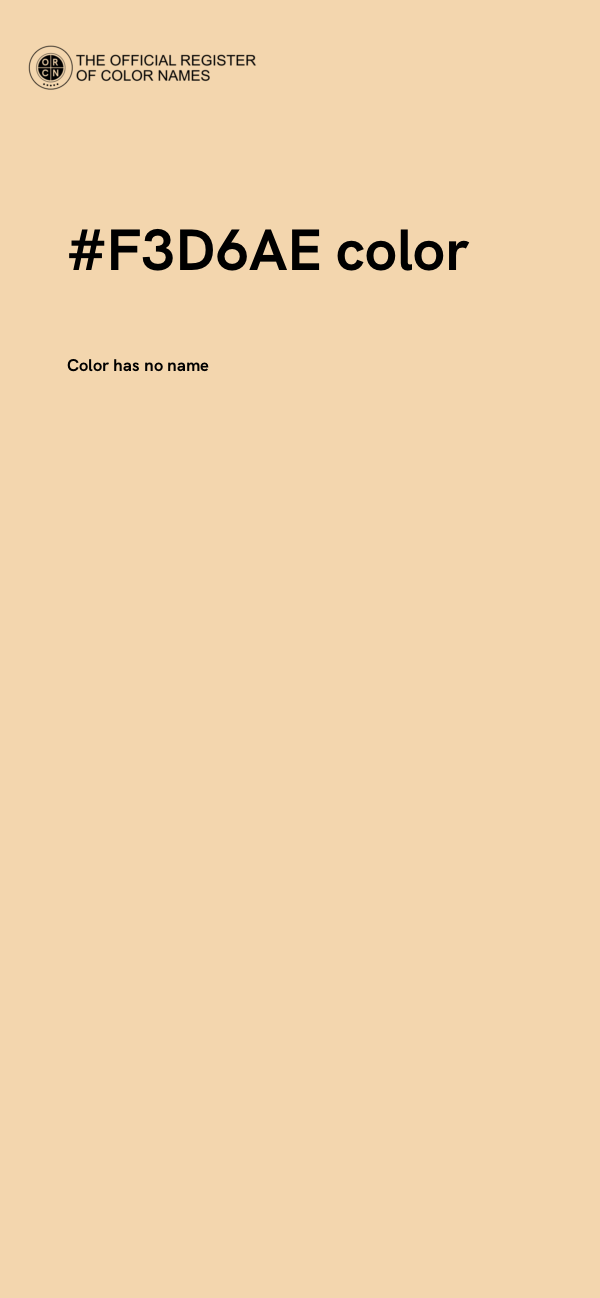 #F3D6AE color image