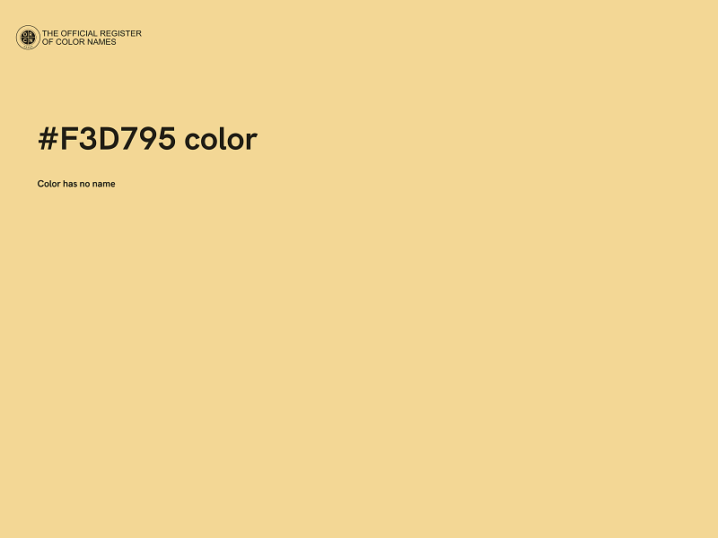 #F3D795 color image