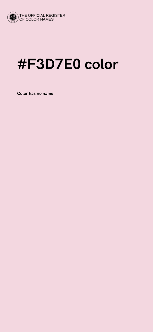 #F3D7E0 color image
