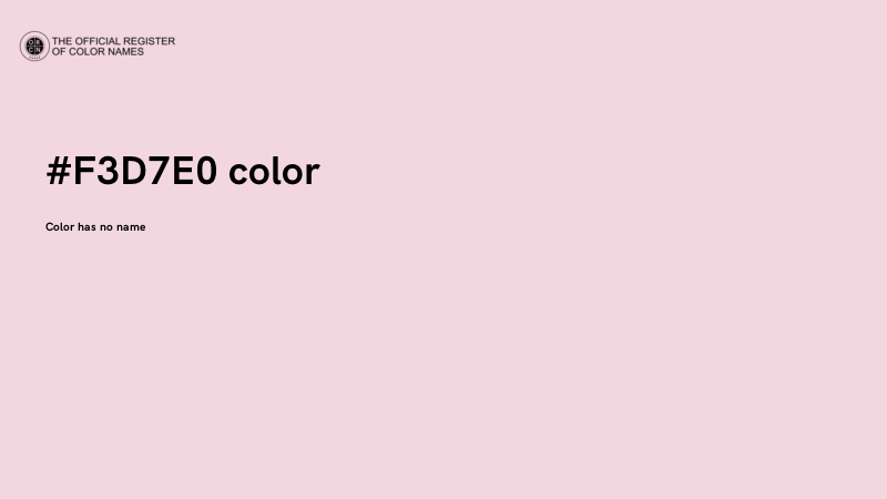 #F3D7E0 color image