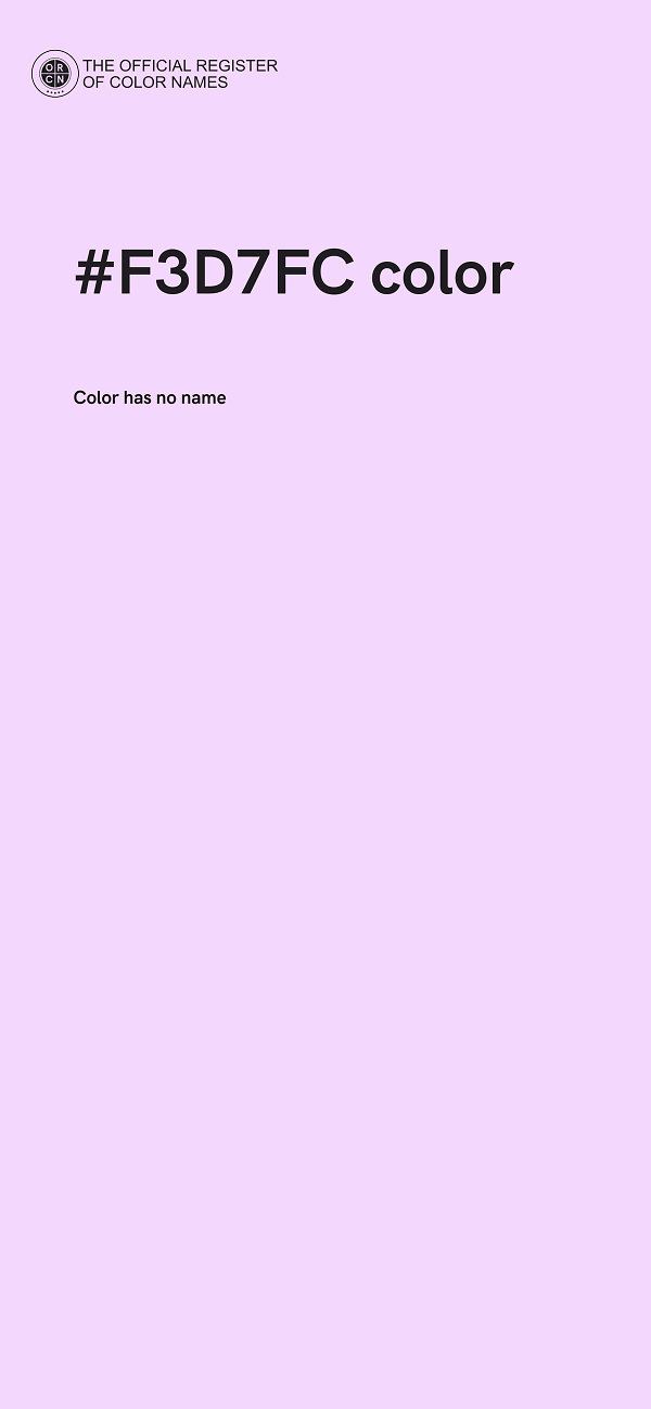 #F3D7FC color image