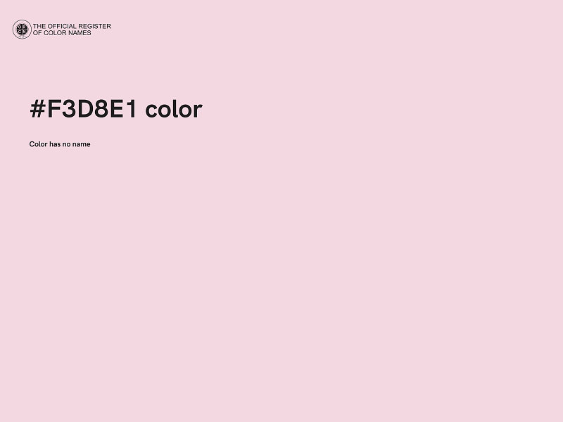 #F3D8E1 color image