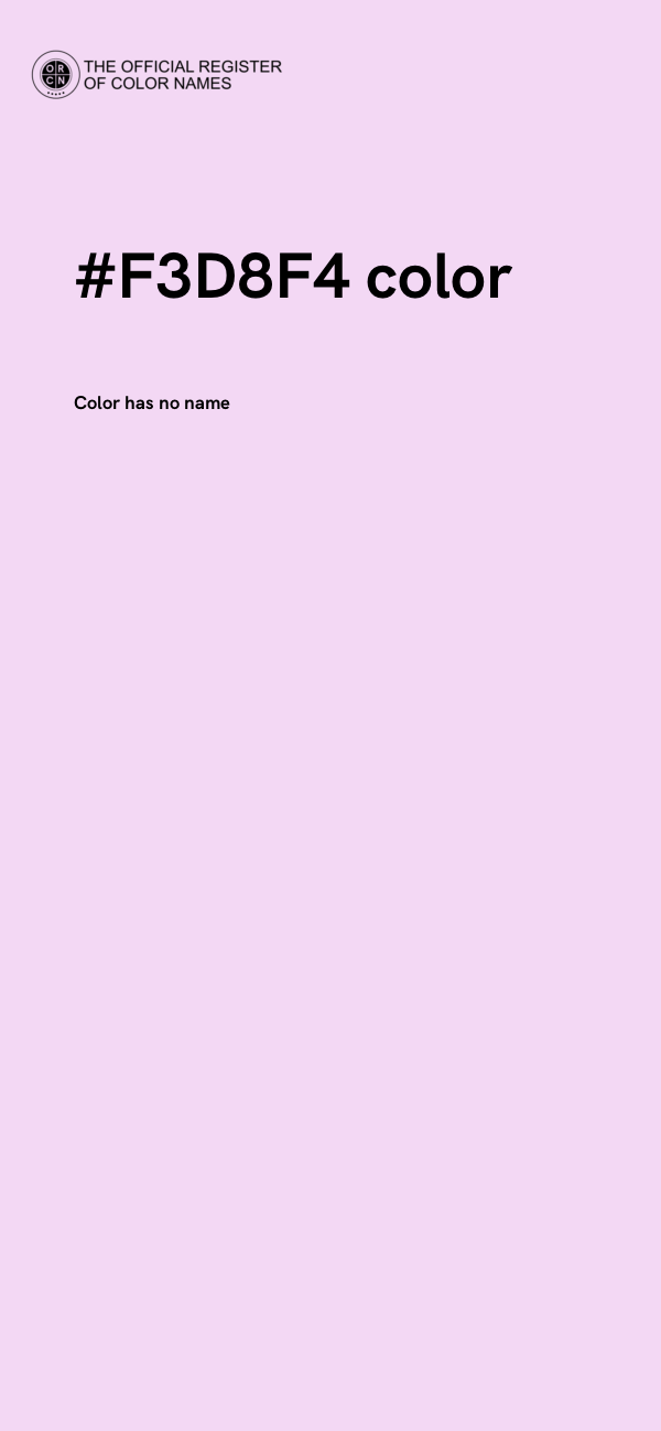#F3D8F4 color image