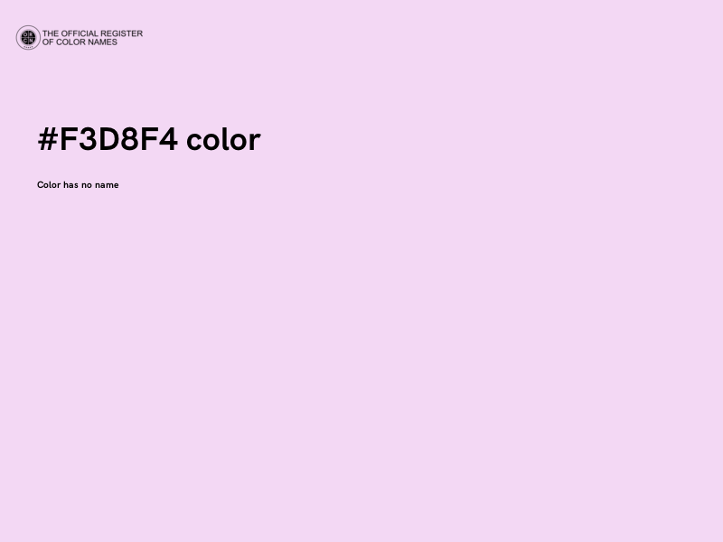 #F3D8F4 color image