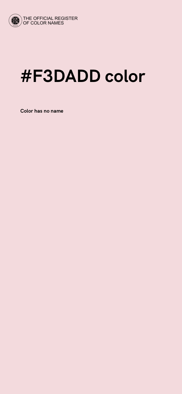 #F3DADD color image
