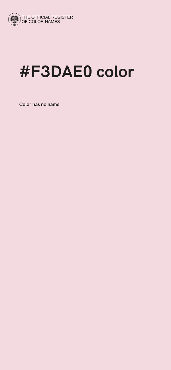 #F3DAE0 color image