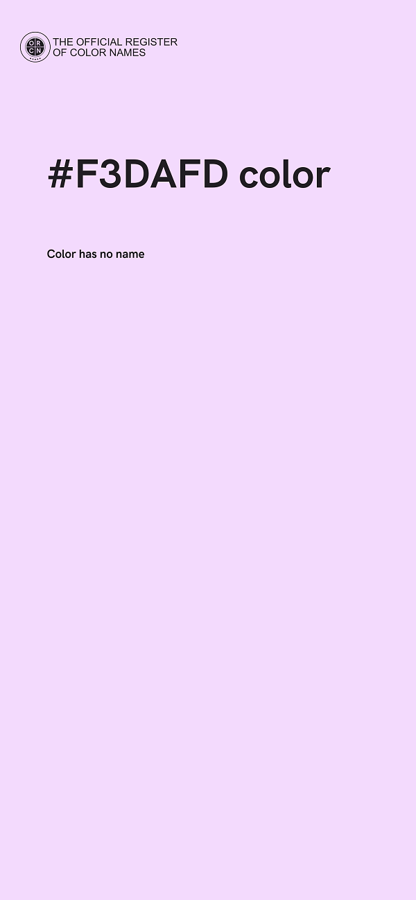 #F3DAFD color image