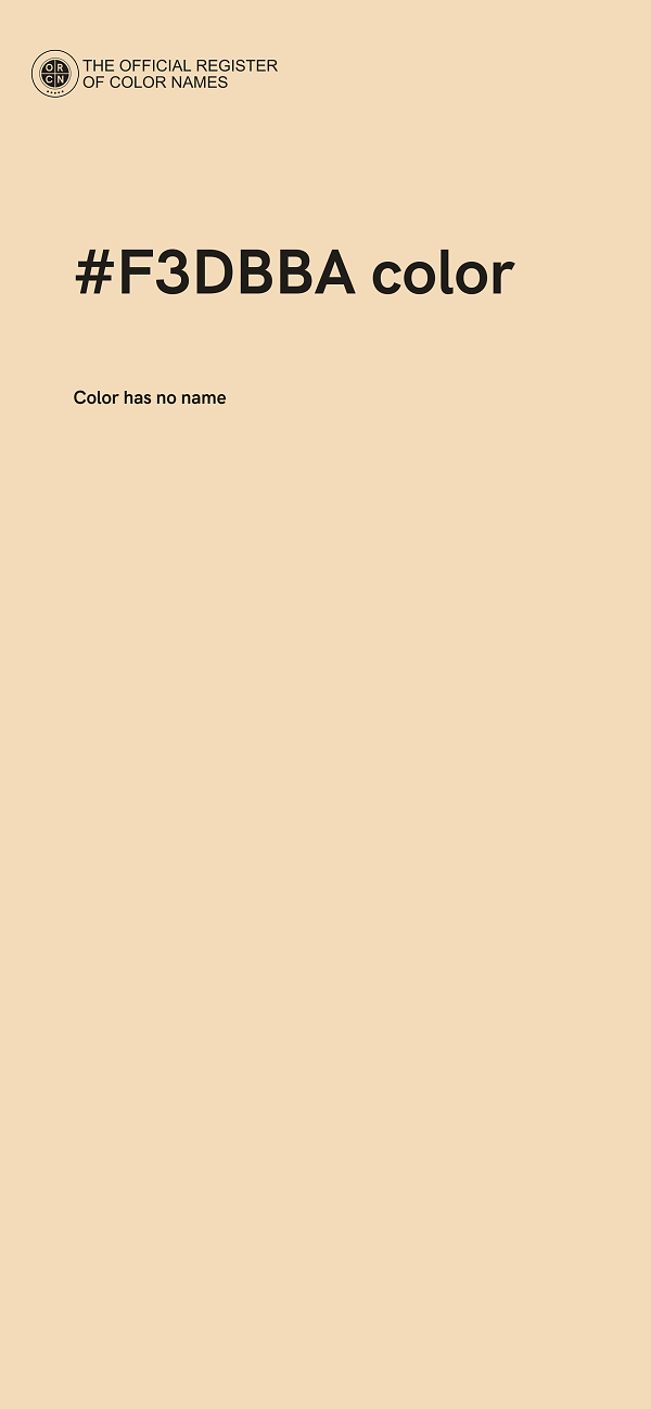 #F3DBBA color image