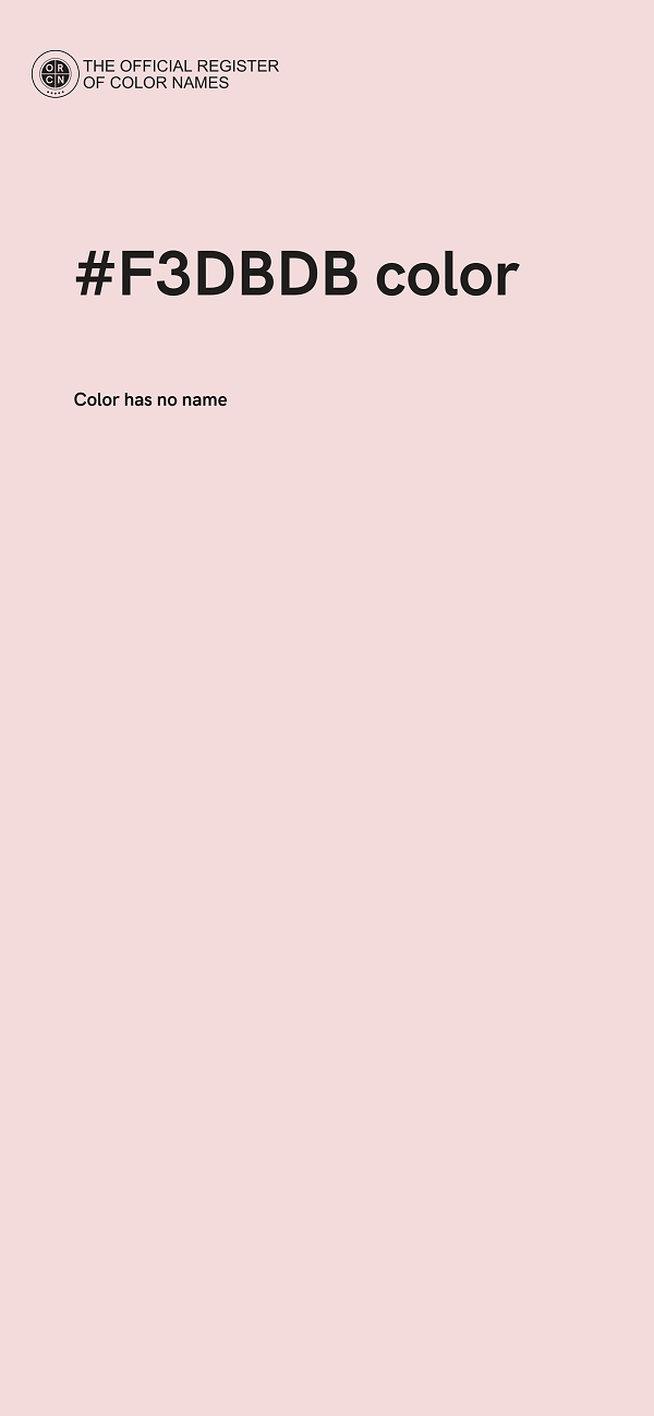 #F3DBDB color image