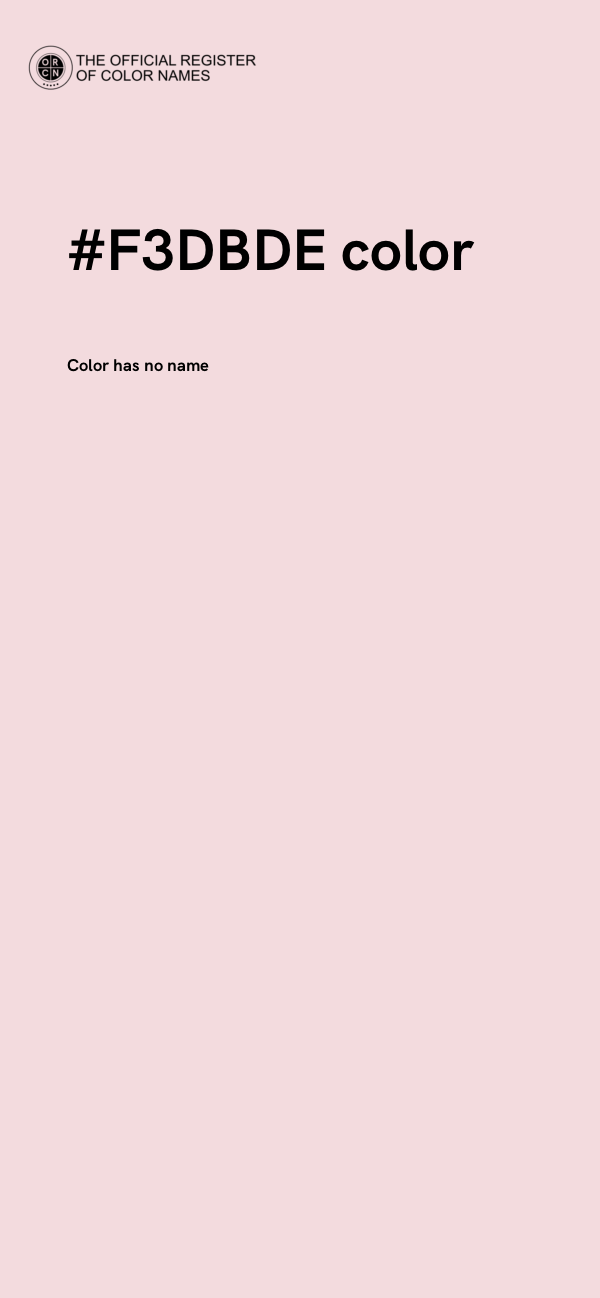 #F3DBDE color image