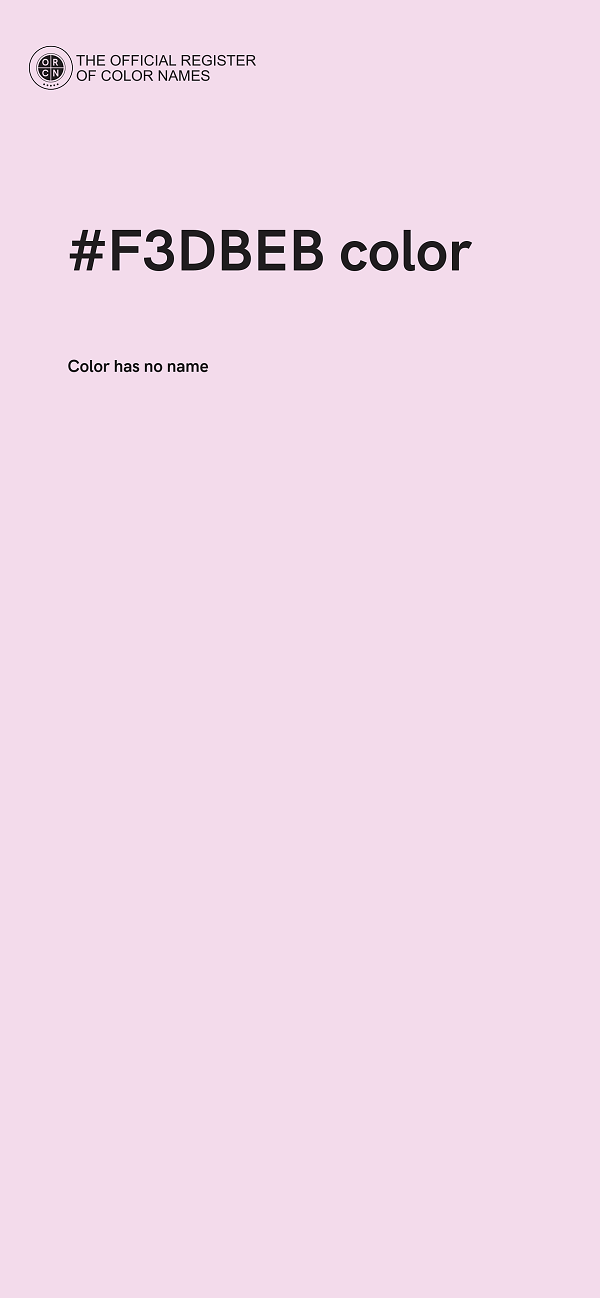 #F3DBEB color image