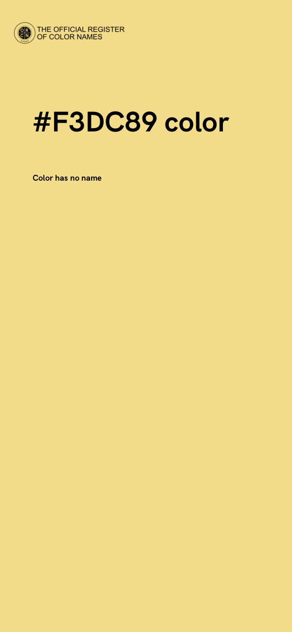 #F3DC89 color image