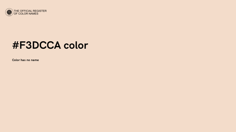 #F3DCCA color image