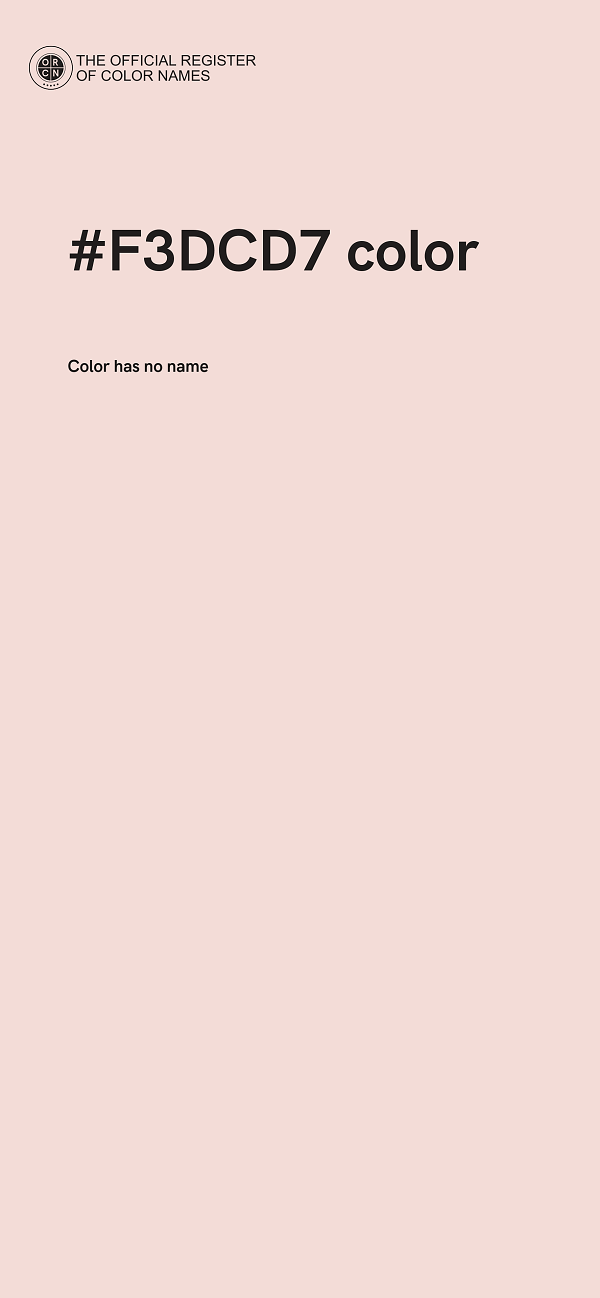 #F3DCD7 color image