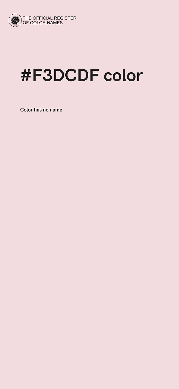 #F3DCDF color image