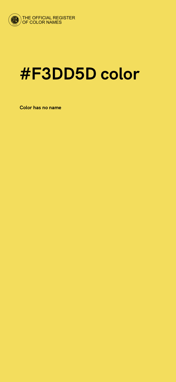#F3DD5D color image