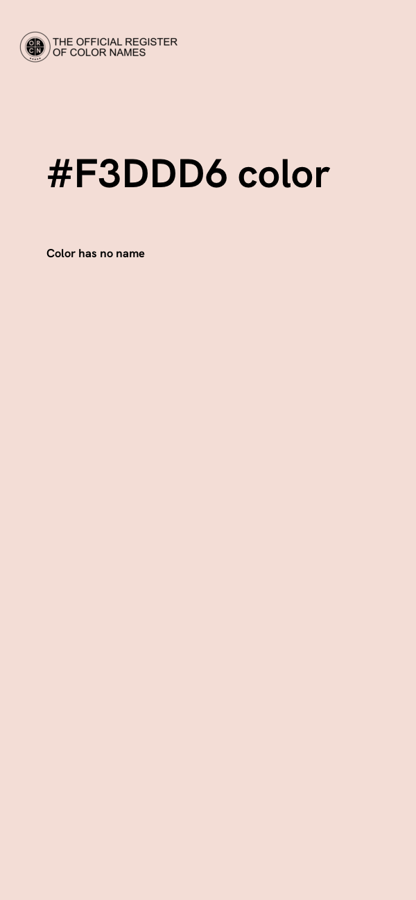 #F3DDD6 color image