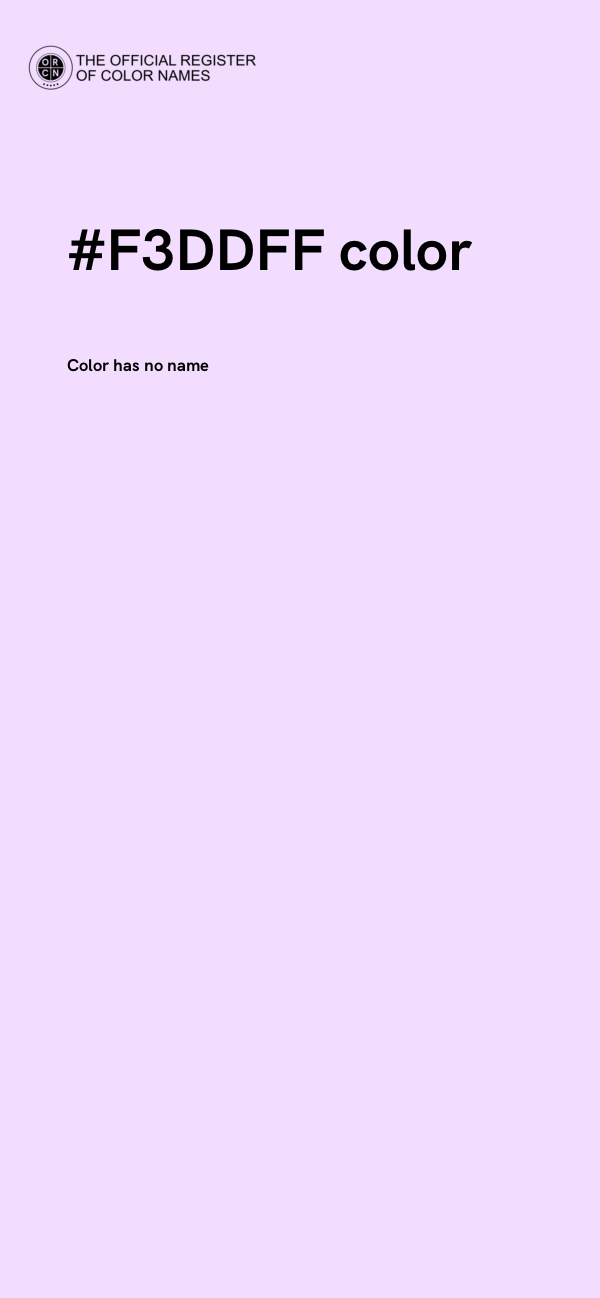 #F3DDFF color image