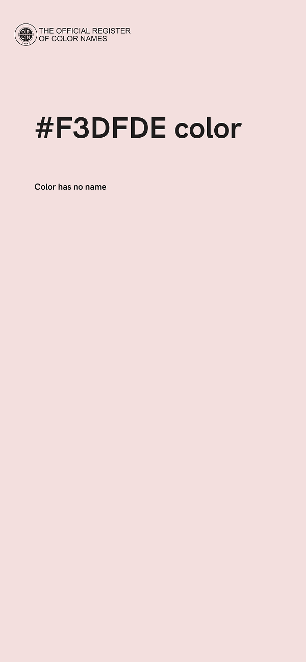 #F3DFDE color image