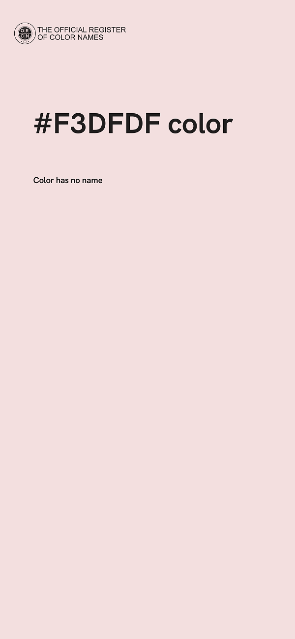 #F3DFDF color image